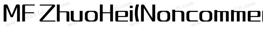 MF ZhuoHei(Noncommercial) Regular A字体转换